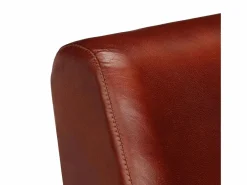 Sillón de cuero auténtico marrón oscuro^Clicnbuy Hot