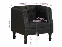Clicnbuy Sillón De Piel|Sillón de cuero auténtico