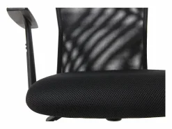 Miliboo Silla De Oficina|Sillón de escritorio diseño malla negra PLUZ