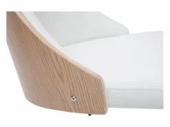 Miliboo Sillón de escritorio moderno QUINO Blanco New