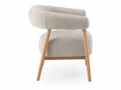 Sillón de madera de roble tapizado en^ Discount