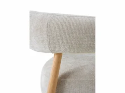Sillón de madera de roble tapizado en^ Discount