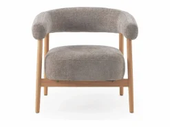 Sillón de madera de roble tapizado en^ Hot