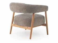 Sillón de madera de roble tapizado en^ Hot