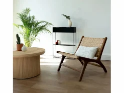 Rendez-Vous Déco Sillón de madera de teca y ratán natural - Kilka Marru00f3n