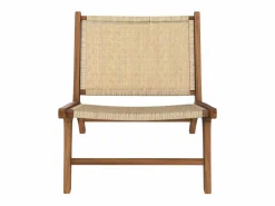Rendez-Vous Déco Sillón De Mimbre|Sillón de madera de teca y ratán natural - Kilka