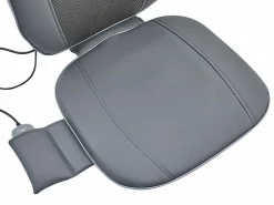 Vente-unique Sillón de masaje Shiatsu - Imitación - 3 intensidades de masaje - - APASIA Gris