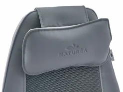 Vente-unique Sillón de masaje Shiatsu - Imitación - 3 intensidades de masaje - - APASIA Gris