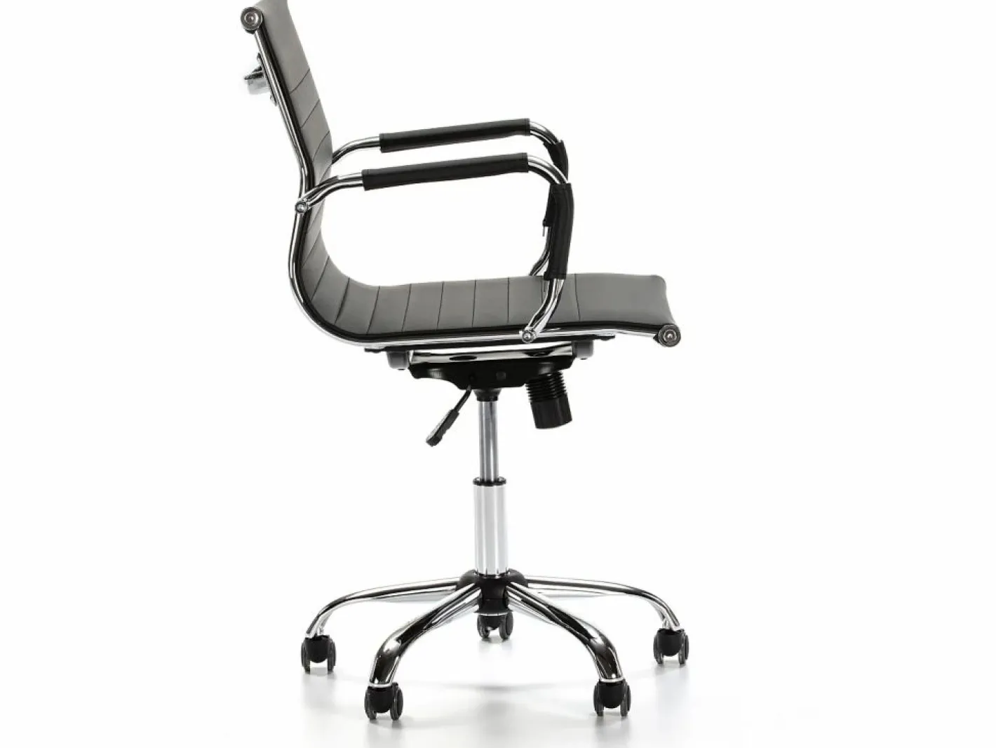 VS Venta-stock Sillón de Oficina Croma reclinable , Piel sintética, Altura Ajustable Negro Online