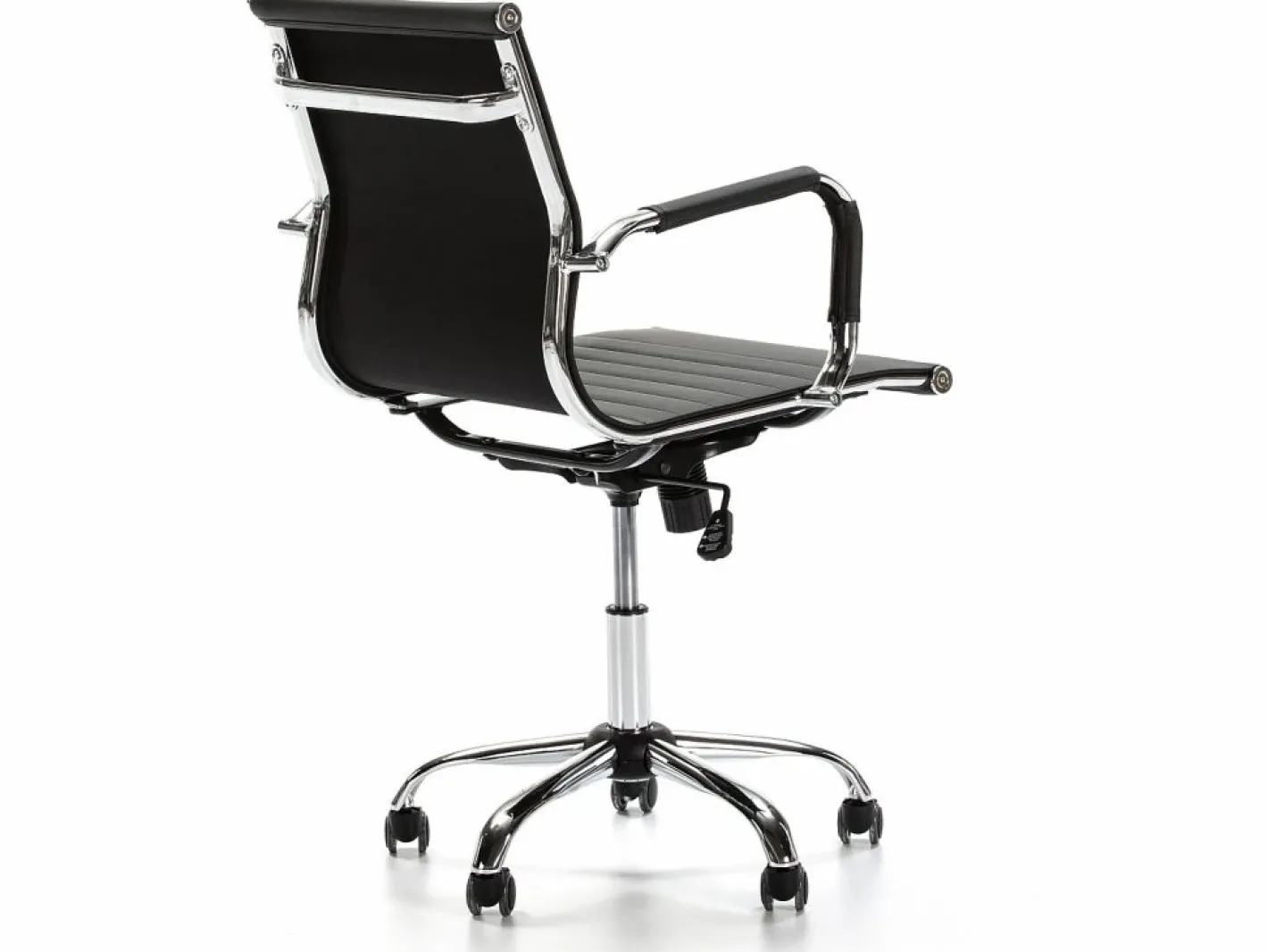 VS Venta-stock Sillón de Oficina Croma reclinable , Piel sintética, Altura Ajustable Negro Online
