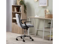 VS Venta-stock Sillón de Oficina elevable Teo tapizado con Tela, Color Gris claro Clearance