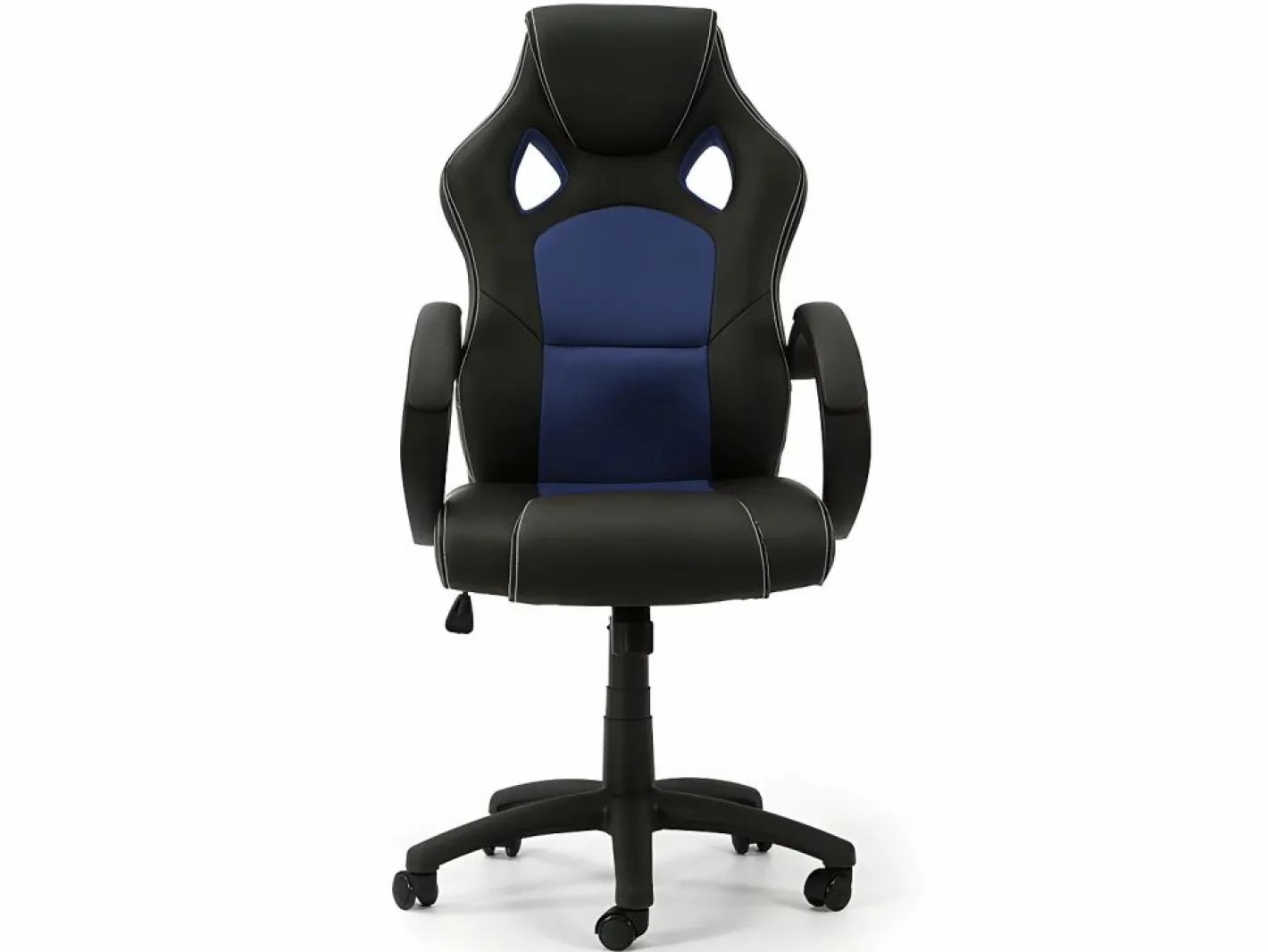 VS Venta-stock Sillón de Oficina elevable y reclinable Hamilton, Color Negro/ Azul Sale