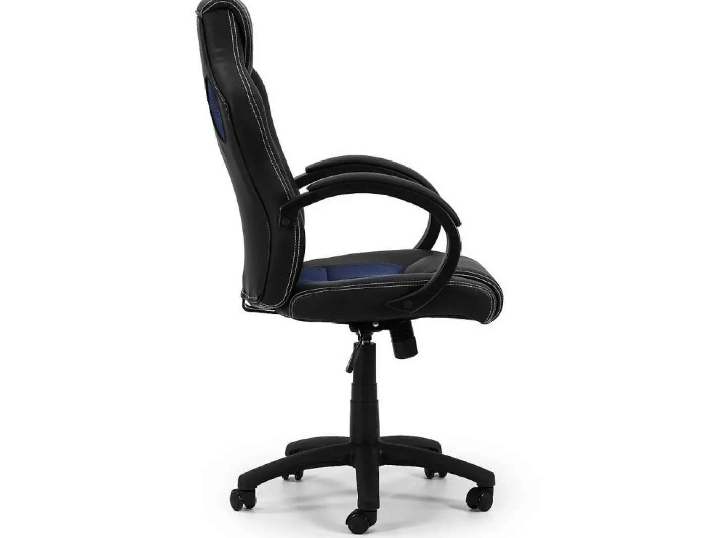 VS Venta-stock Sillón de Oficina elevable y reclinable Hamilton, Color Negro/ Azul Sale