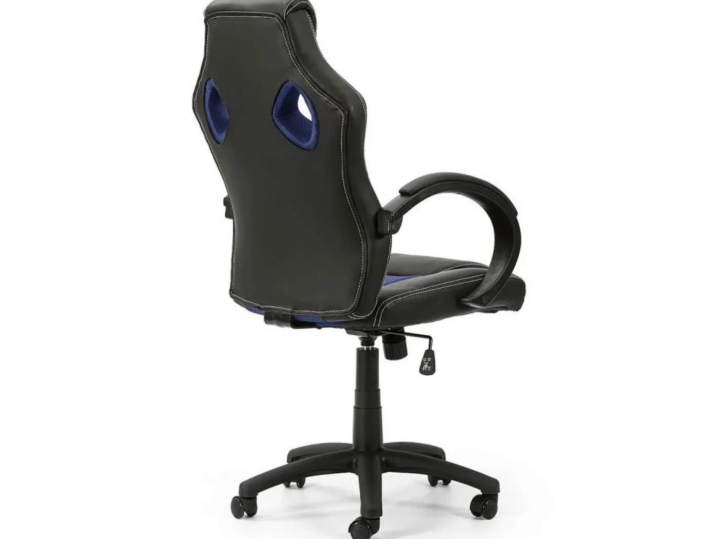 VS Venta-stock Sillón de Oficina elevable y reclinable Hamilton, Color Negro/ Azul Sale