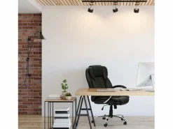 VS Venta-stock Silla De Oficina|Sillón de Oficina elevable y reclinable Nixon, Piel sintética, Color
