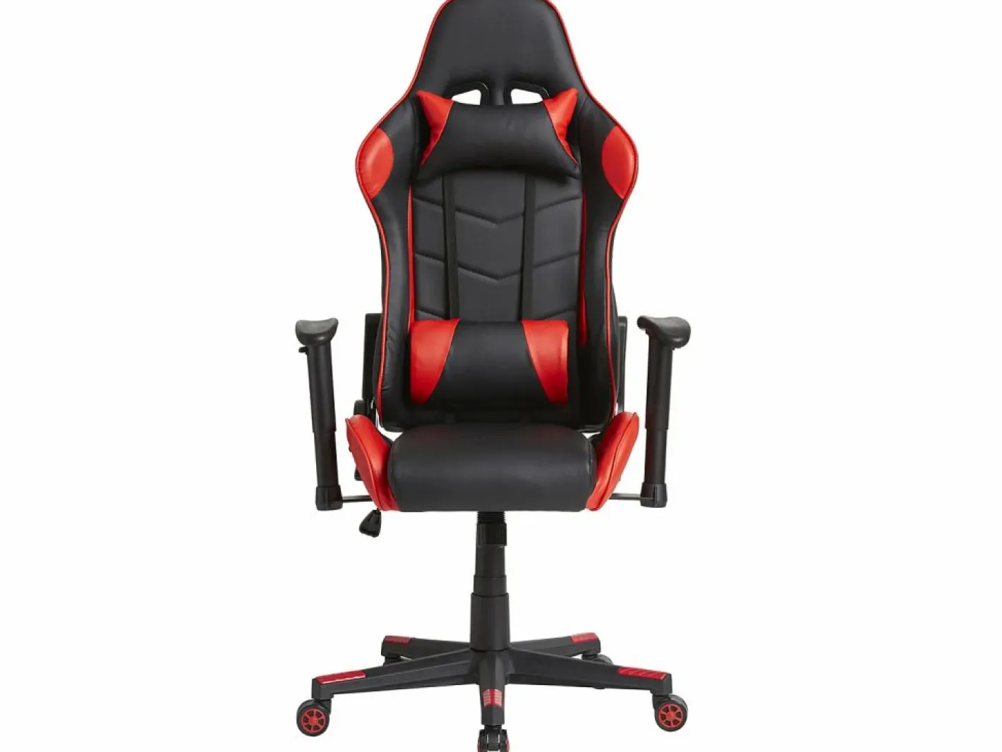 VS Venta-stock Sillón de Oficina Gaming , Piel sintética, inclinación y Altura Regulable Rojo