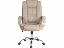 VS Venta-stock Sillón de Oficina Karen elevable y reclinable, Piel sintética, Color Taupe Topo Online