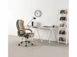 VS Venta-stock Sillón de Oficina Karen elevable y reclinable, Piel sintética, Color Taupe Topo Online
