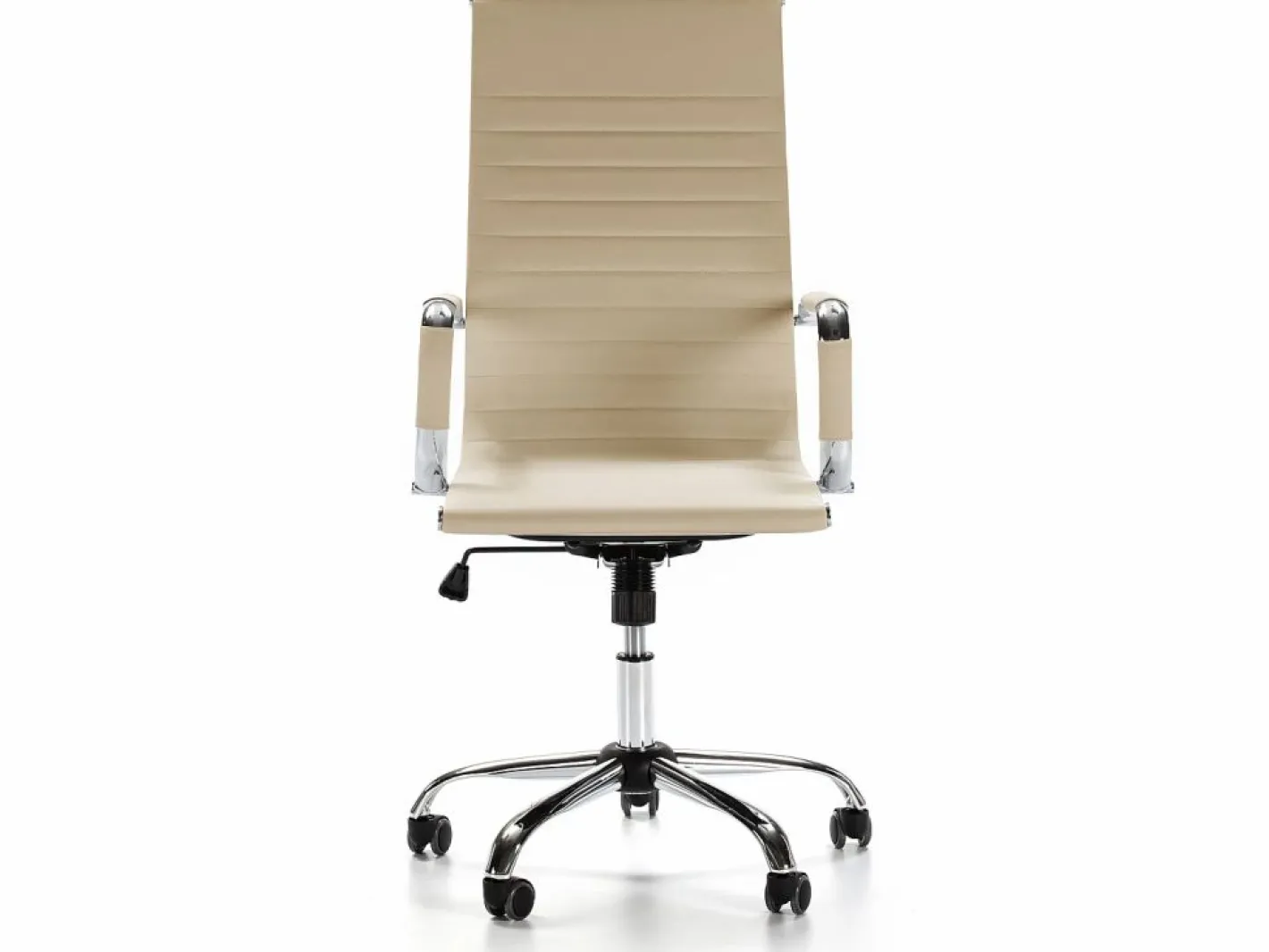 Sillón de Oficina Londres reclinable Taupe, Piel sintética, Altura Ajustable^VS Venta-stock Online