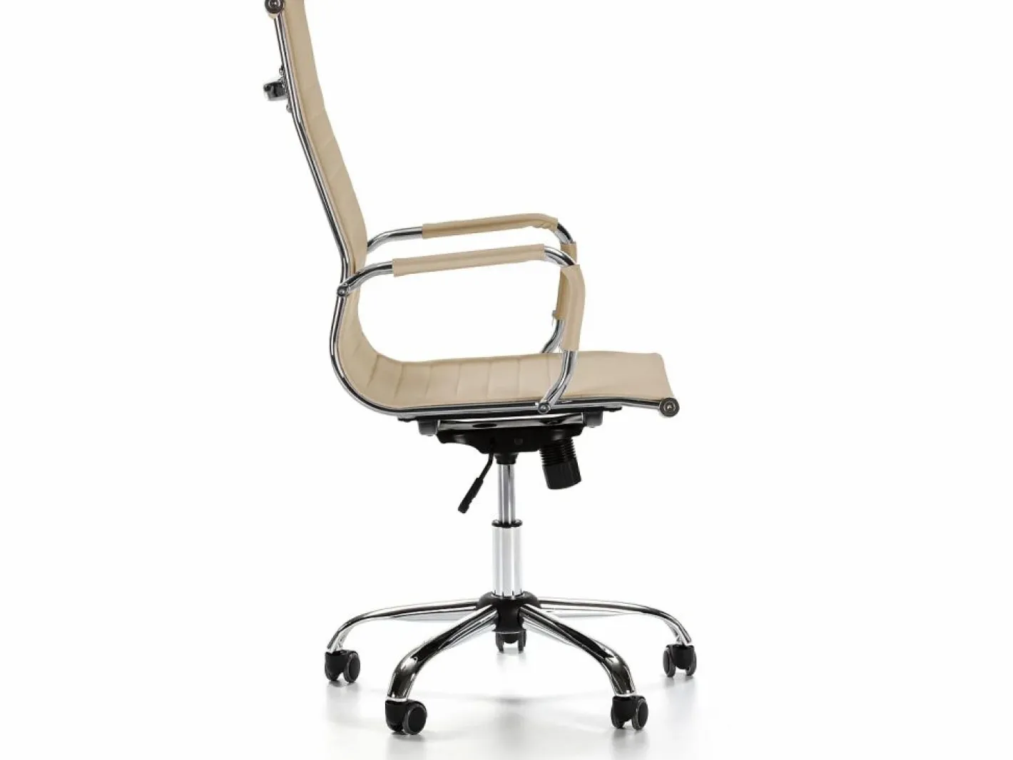 Sillón de Oficina Londres reclinable Taupe, Piel sintética, Altura Ajustable^VS Venta-stock Online