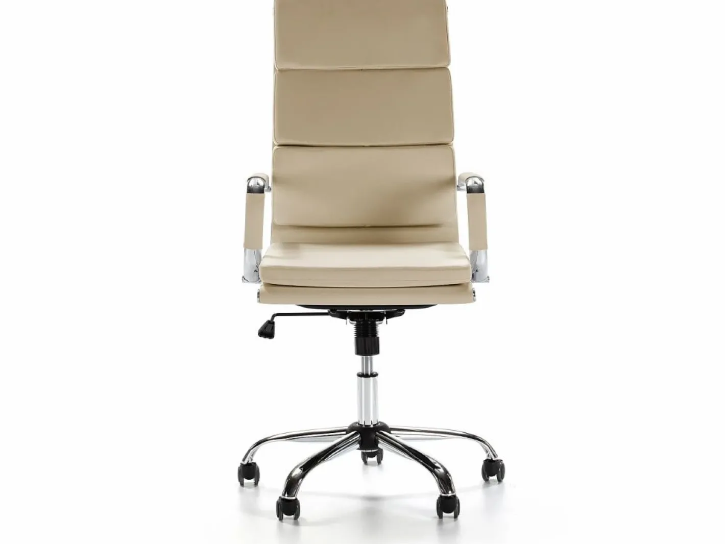Sillón de Oficina Morgan reclinable Taupe, Piel sintética, Altura Ajustable^VS Venta-stock Best