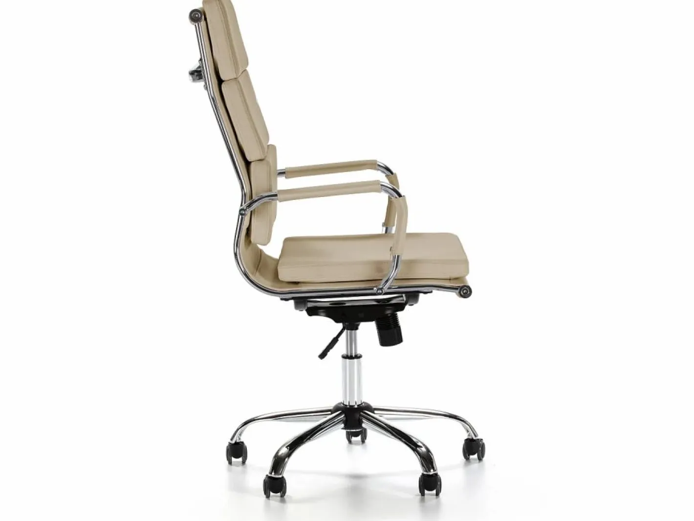 Sillón de Oficina Morgan reclinable Taupe, Piel sintética, Altura Ajustable^VS Venta-stock Best