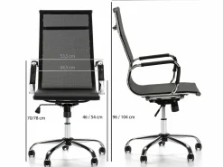 Sillón de Oficina Slim reclinable, Tejido Transpirable, Altura Ajustable^VS Venta-stock Sale