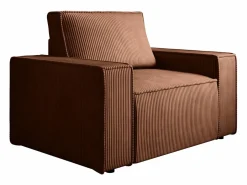 Sillón de pana oscuro AMELIA^Vente-unique Clearance