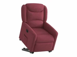 Sillón de relax | Silla | Sillón reclinable elevable tela tinto SHL4659 Rojo Hot
