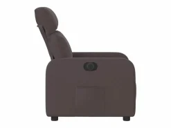 Sillón Relax|Sillón de relax | Silla | Sillón reclinable eléctrico tela marrón oscuro SHL3804
