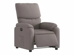 Sillón de relax | Silla | Sillón reclinable eléctrico tela gris taupé SHL8152^ Hot