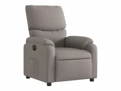 Sillón de relax | Silla | Sillón reclinable eléctrico tela gris taupé SHL8152^ Hot