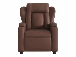 Sillón de relax | Silla | Sillón reclinable eléctrico de cuero sintético marrón SHL7229^ Outlet
