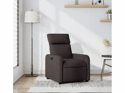 Sillón Relax|Sillón de relax | Silla | Sillón reclinable de tela marrón oscuro SHL6057