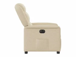 Sillón de relax | Silla | Sillón reclinable eléctrico de tela SHL4065 Crema Discount