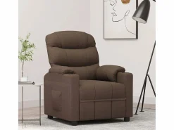 Sillón de relax | Silla | Sillón reclinable de tela marrón SHL8690 Marru00f3n New