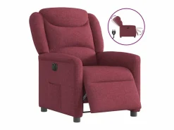 Sillón de relax | Silla | Sillón reclinable eléctrico tela tinto SHL3261 Rojo Clearance