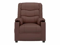 Sillón de relax | Silla | Sillón reclinable eléctrico de cuero sintético marrón SHL7037 Marru00f3n Sale