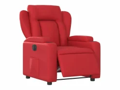 Sillón de relax | Silla | Sillón reclinable eléctrico de cuero sintético SHL2589 Rojo Best