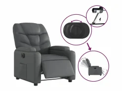 Sillón Relax|Sillón de relax | Silla | Sillón reclinable eléctrico de cuero sintético SHL2483
