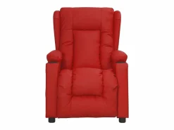 Sillón de relax | Silla | Sillón reclinable eléctrico de cuero sintético tinto SHL6335 Rojo Outlet