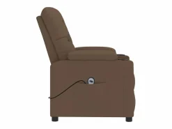 Sillón de relax | Silla | Sillón reclinable eléctrico de tela marrón SHL3626^ New