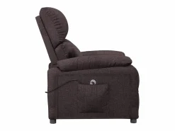 Sillón de relax | Silla | Sillón reclinable eléctrico tela marrón oscuro SHL5374 Marru00f3n Best