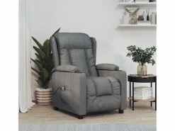 Sillón de relax | Silla | Sillón reclinable eléctrico de tela gris oscuro SHL8457^ Outlet