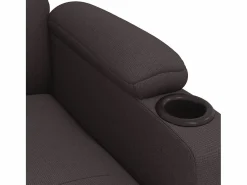 Sillón de relax | Silla | Sillón reclinable eléctrico tela marrón oscuro SHL5959 Marru00f3n New