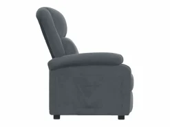 Sillón de relax | Silla | Sillón reclinable de terciopelo gris oscuro SHL8573^
