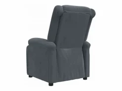 Sillón de relax | Silla | Sillón reclinable de terciopelo gris oscuro SHL8573^