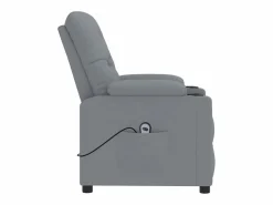 Sillón de relax | Silla | Sillón reclinable eléctrico tela claro SHL7820 Gris Discount