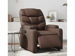 Sillón Relax|Sillón de relax | Silla | Sillón reclinable eléctrico de cuero sintético marrón SHL2013