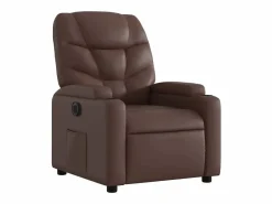 Sillón Relax|Sillón de relax | Silla | Sillón reclinable eléctrico de cuero sintético marrón SHL2013